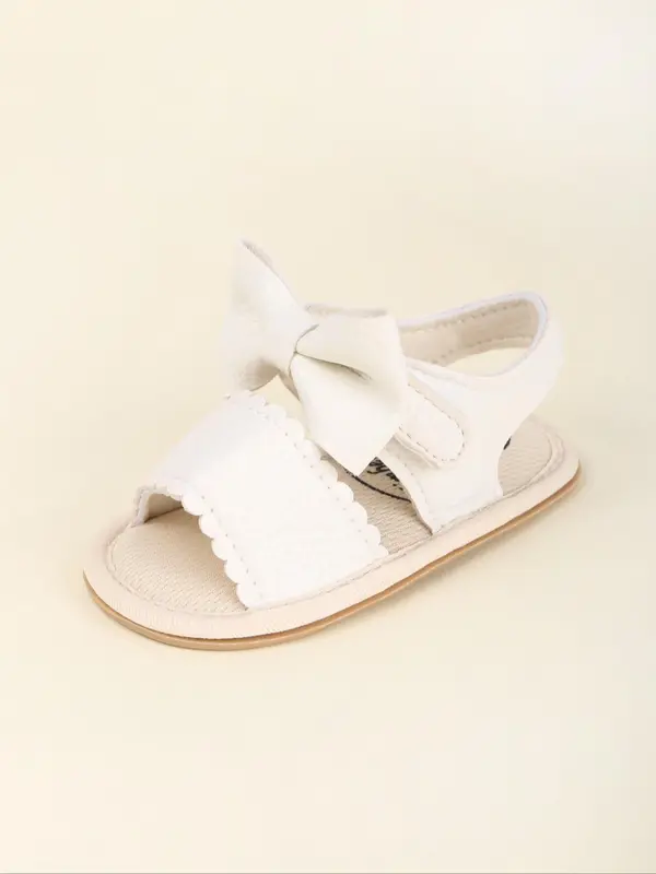 Baby's Cute Cartoon Bowknot Design Sandals, Soft Comfortable Breathable Baby Sandals, Fashionable All-match Non-slip Flat Shoes for Baby Girls 5