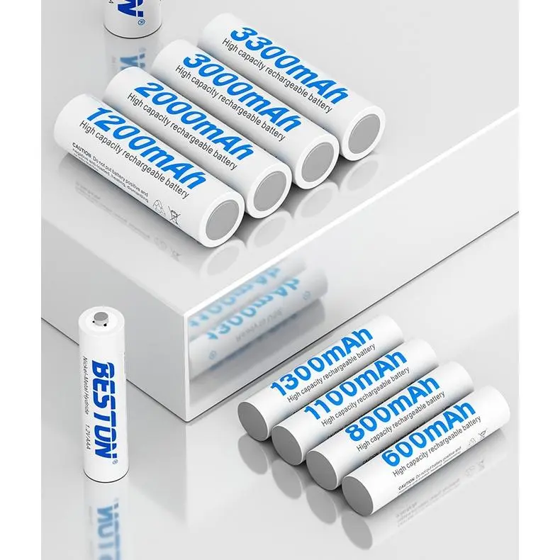 Sạc pin 2A 3A 1.2V Beston Chính Hãng Dung Lượng  Đến 3300mAh pin AA AAA Cho Micro, Đồng Hồ, Đồ Chơi, Remote, Đèn Pin.. 6