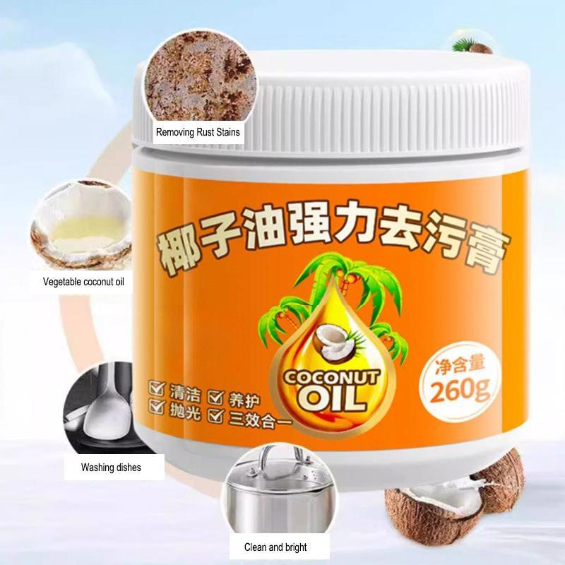 Coconut Oil Powerful Stain Remover Paste Household Multi-Purpose Deep Cleaner Bathroom/ Kitchen/ Floor Fast Cleaning Stain 1