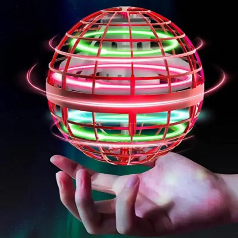 Đồ Chơi Quả Cầu Bay, Với Đồ Chơi Quả Cầu Bay Xoay 360 °, Để Giảm Căng Thẳng, Vui Nhộn, Sử Dụng Trong Nhà Và Ngoài Trời, Phát Sáng, C1R4 3