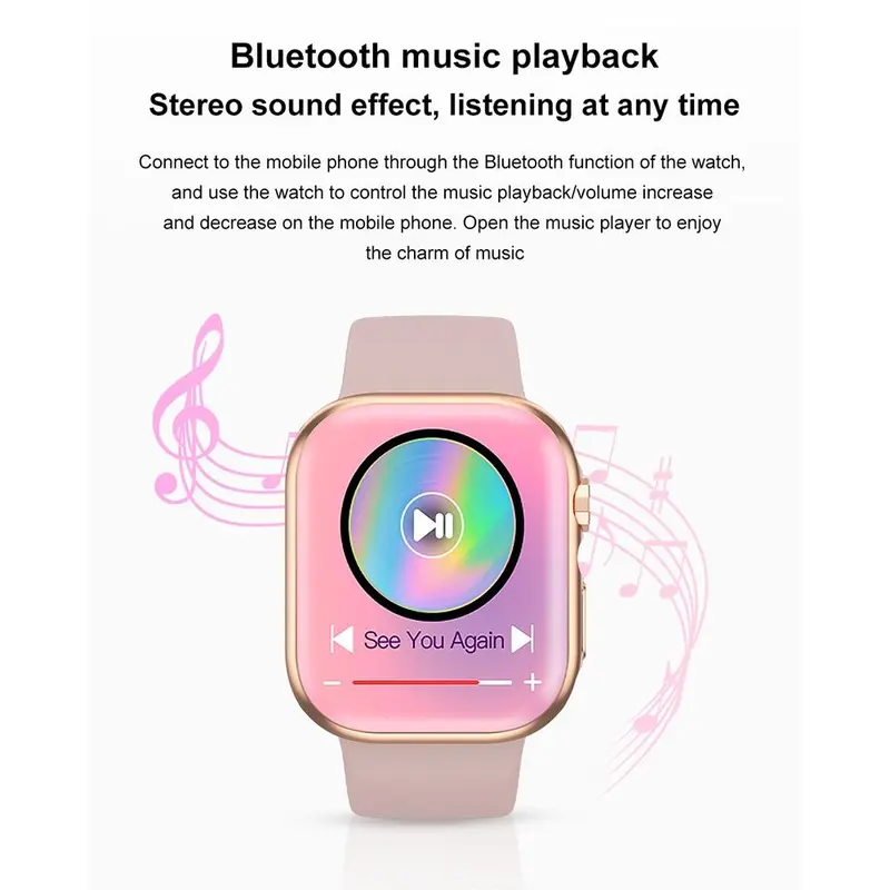 Đồng hồ thông minh PK IW9, đồng hồ thông minh 9 Bluetooth , cuộc gọi, sạc không dây, trò chơi, theo dõi thể dục, máy tính, series 9, dành cho IOS Andriod 4