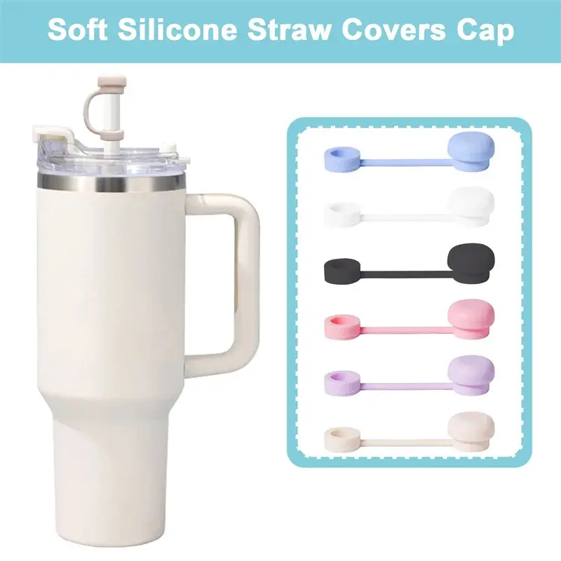 Durable Reusable Silicone Straw Cover – Spill & Leak Stopper, Compatible with Stanley Cups, Dust-Proof & Eco-Friendly