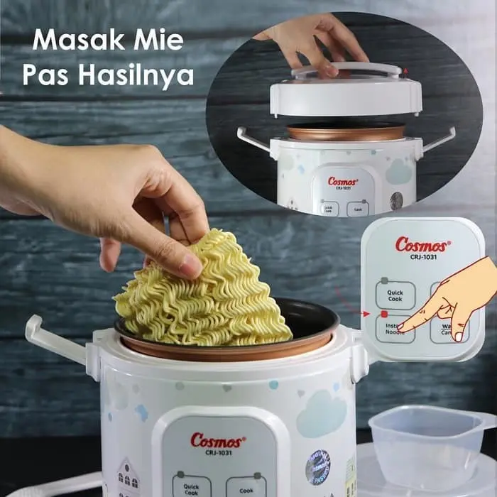 COSMOS magic com digital travel 4in1 CRJ 1031 penanak nasi Mini 0,3L Crj-1031 Penanak Nasi Anti Lengket CRJ1031 2