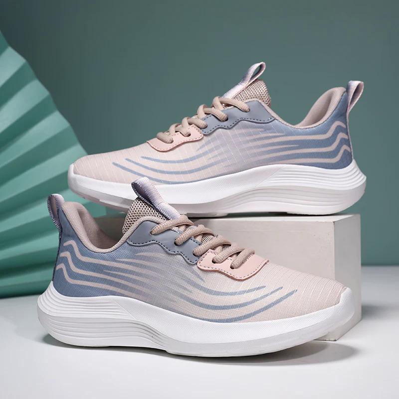 Damesko afslappet brugerdefineret sneaker plus størrelse 42 løbesko dame sneakers gåsko i stil med arbejdssko engros løbesko sportssko_voghion.com