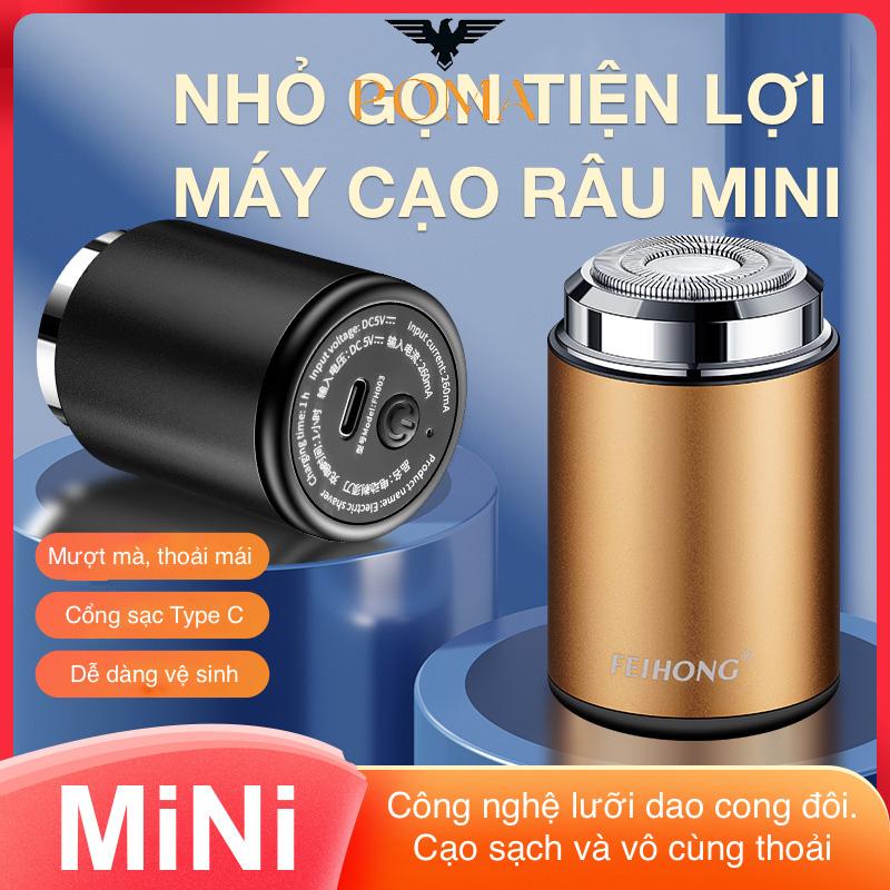 Máy Cạo Râu Dao Cạo Râu Điện Kim Loại Mini Sạc Type C Cạo Êm Sạch Nhanh Tiện Lợi Mang Đi Du Lịch