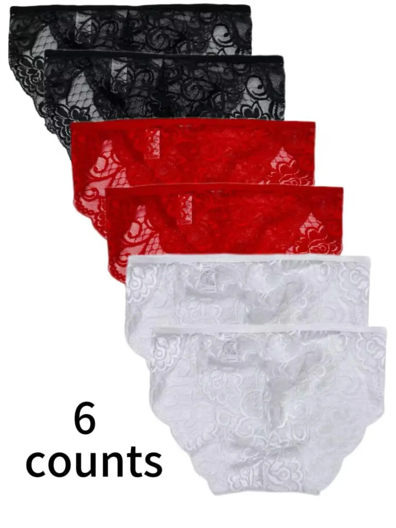 Men's Floral Lace Sheer Brief, Breathable Comfy Sexy Panty for Daily Wear, Men's Underwear for All Seasons
