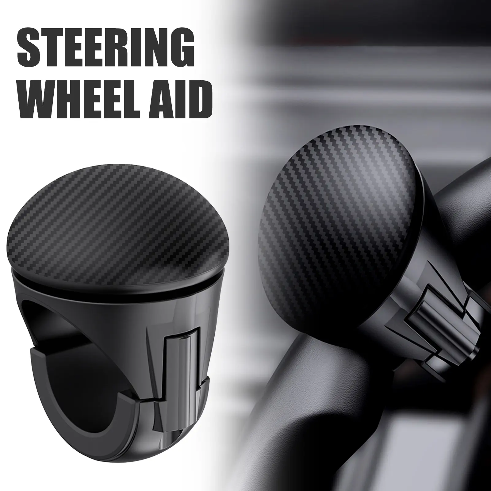 Bộ Tăng Cường Vô Lăng Cho Ô Tô, Chống Trượt, Núm Xoay 360 Độ, Spinner Vô Lăng Thông Dụng Thích Hợp Cho Ô Tô, Xe Tải, Thuyền Và Máy Kéo