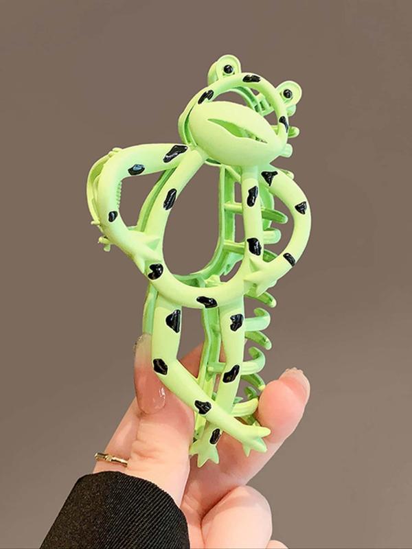 Cute Frog Design Hair Claw, Cartoon Animal Series Hair Claw, Fashion Versatile Metal Hair Accessories for Ladies and Girls, Creative and Interesting Hair Accessories 4