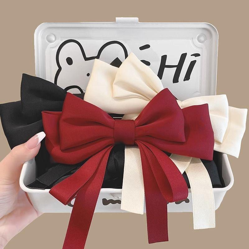 Kẹp tóc nơ ruy băng dài phong cách tiểu thư sang trọng K156 Women Nữ