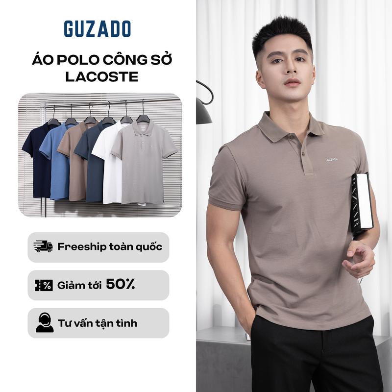 Áo Polo Nam GUZADO Vải Cotton Dệt Kim Form Regular Fit Trẻ Trung Nhiều Màu Lựa Chọn GPS2502