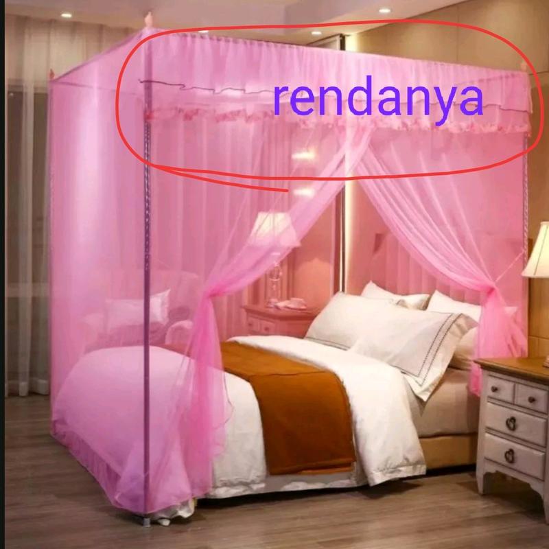 KELAMBU NYAMUK MODERN PERSEGI SUPER JUMBO 200X200 Pencegahan Serangga Putih 9
