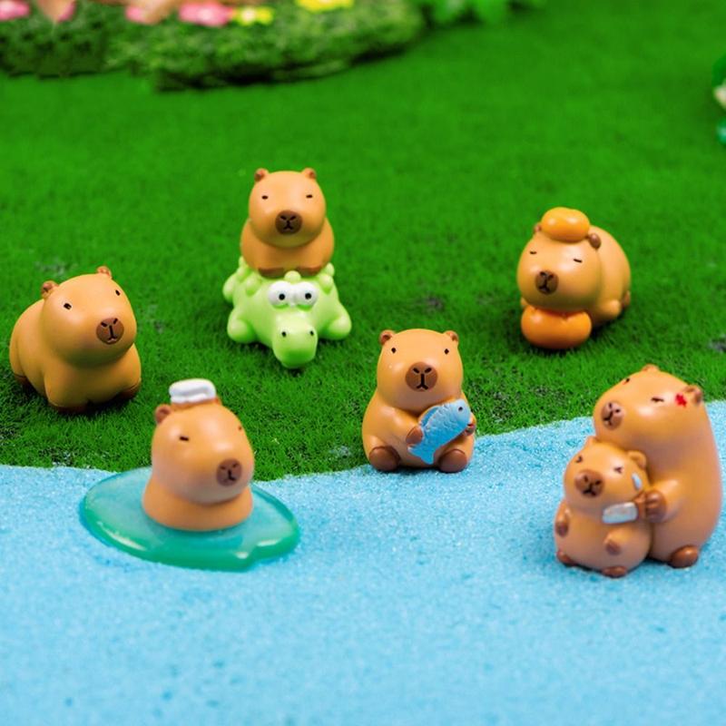 Product Introduction of Tượng Capybara Hoạt Hình, Chất Liệu Resin, Phụ Kiện, Nhiều Màu, Tượng Động Vật Mini, Thích Hợp Cho Nhà Và Văn Phòng, Mô Hình Cảnh, Tượng Nhỏ Capybara 1