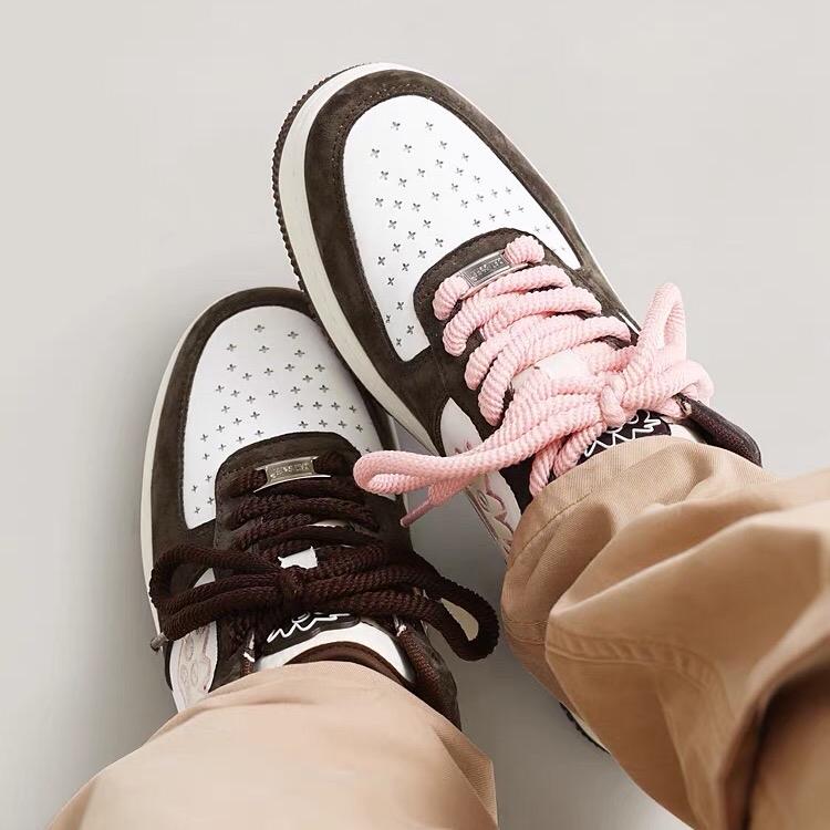 CAT & SOFA  - giày Pink/Brown Shoelaces chính hãng AC219 4