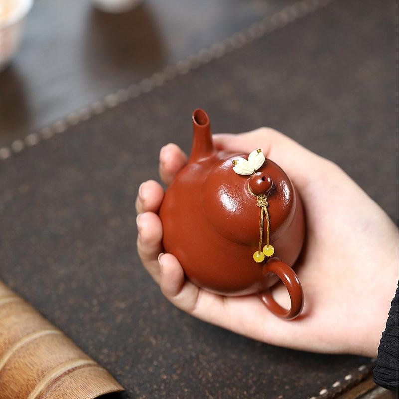 # Zisha Teapot# [Lifetime Fidelity] Yixing Zisha Teapot Pure Handmade Famous Authentic Tea Making Large and Small Capacity Tea Set Yixing Zisha Teapot Famous Handmade Raw Ore Small Coal Kiln Cinnabar Sand Small Autumn Water High-End Teapot 2