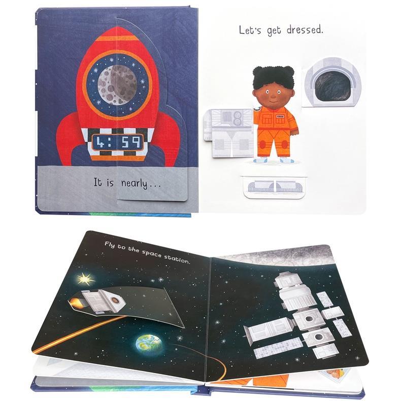 Product Introduction of original 2+y Busy Day Jobs Books Series：Chef/Firefighter/Builder/Farmer，An Action Play Book Lift The Flaps Hardcover 30