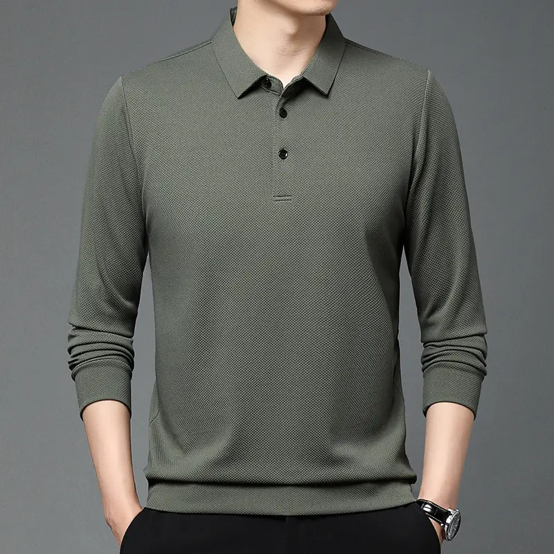 BigSize Áo Polo Dài Tay Nhiều Màu Phom Xuông Chất Thun dày Mềm Mịn Mát Không Xù Lông 3