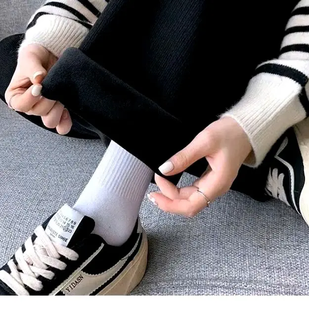 XẢ KHO nghỉ-Quần suông nỉ có lót lông (giảm 10k cho 5 khách hàng mới) phong cách ấm