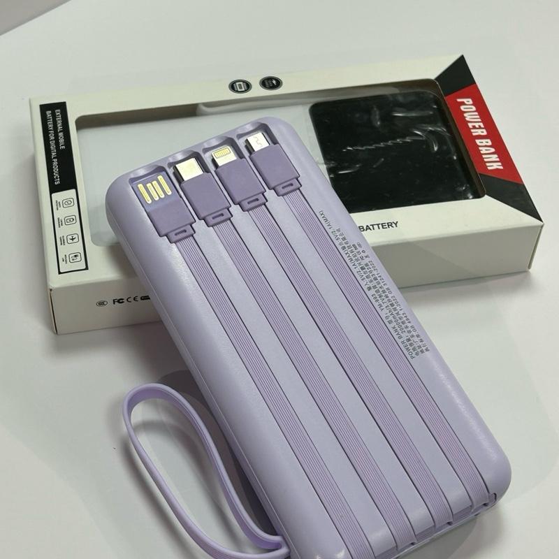 Sạc dự phòng 20000mah tích hợp sạc nhanh ( Có sẵn các đầu sạc cho tất cả các dòng điện thoại) 3