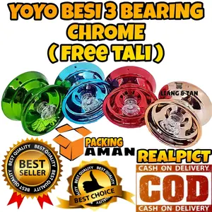 ( BISA COD ) PROMO Mainan Anak Yoyo Besi 3 Bearing Chrome SNI / Mainan Anak Laki Laki / Mainan Anak Perempuan SNI Murah