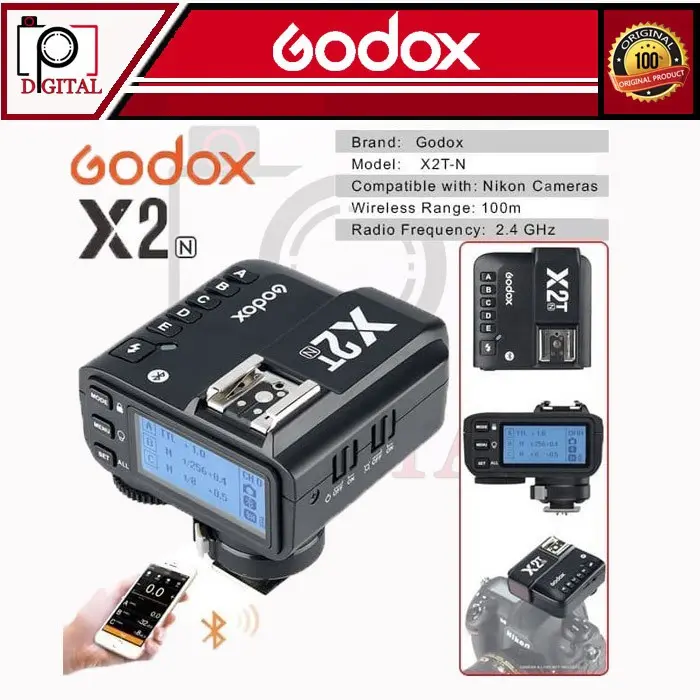 GODOX X2T for CANON wireless triger transmiter X2 HSS TTL XT2 LIGHT