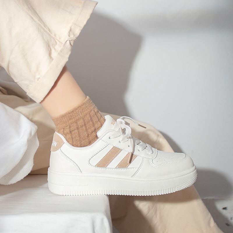 Giày Thể Thao Nữ Sneaker Mẫu Mới 2025 đế thấp Cho Học Sinh Sinh Viên T05 SHOES có thể kết hợp váy và quần Jean giày bata nữ giày nữ đi học thể dục đế Cao Su 3cm 2 sọc giay nu giare giày girl phố