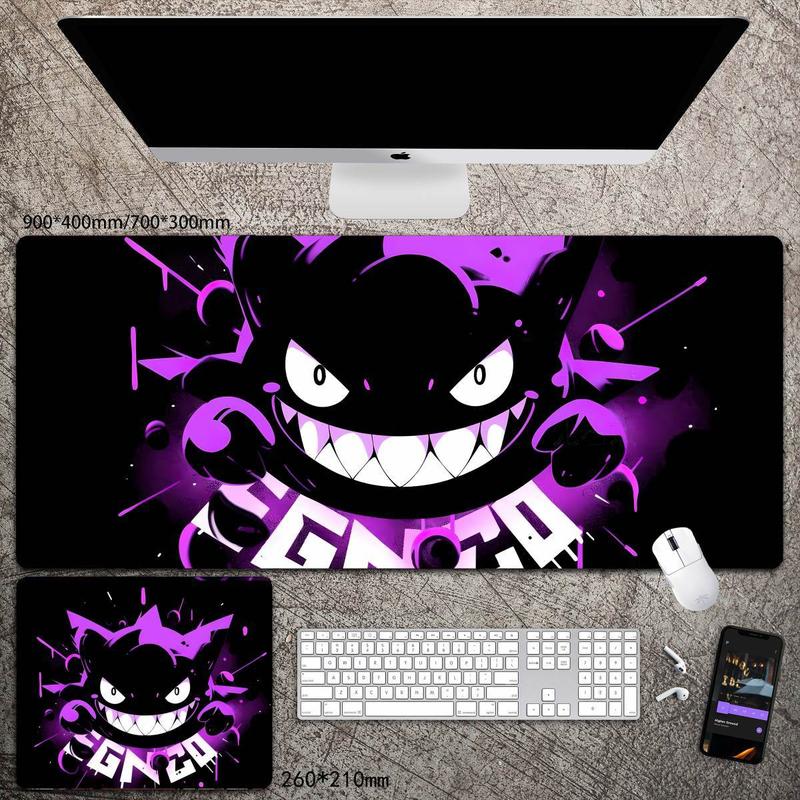 Product Introduction of Sanchengby314191 Pokemon Mouse Pad Oversized Desk Pad Mat Long Computer Office Large Keyboard Pad Two-Dimensional Animation Gengar 13