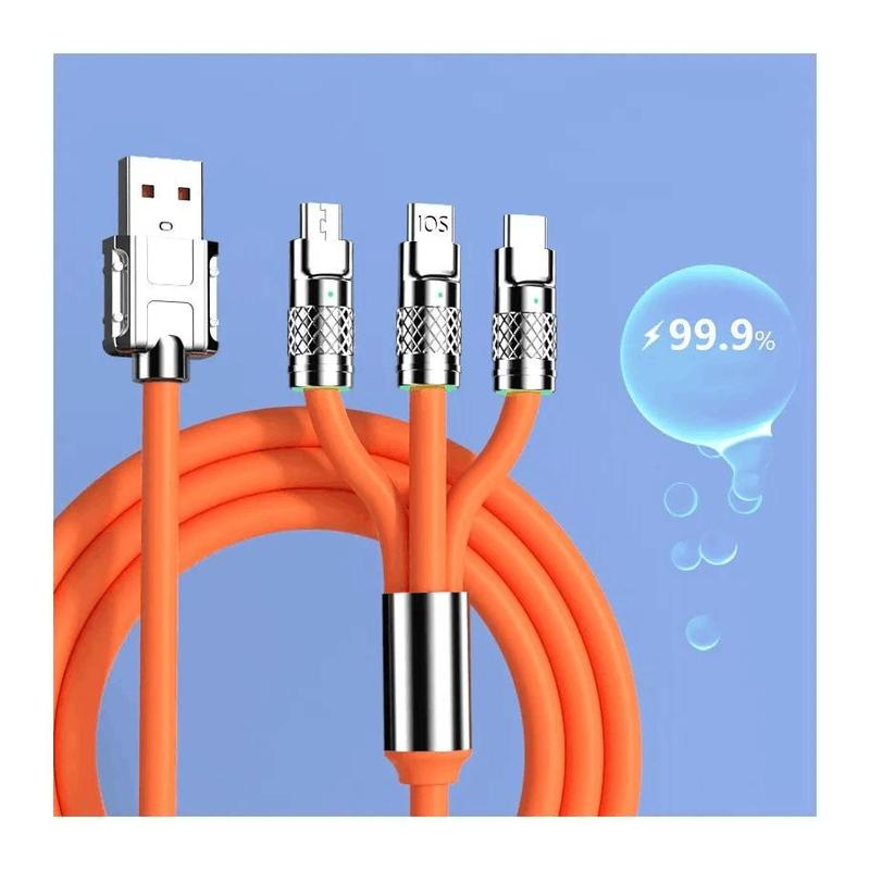 Product Introduction of New Product Ideas 2023 3 in1 Fast USB Charger Cable For Iphone Mirco USB Cable Type-c Fast Charging(Random Color） 31