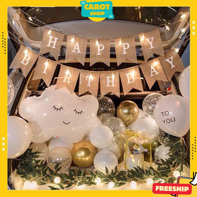 Dây Chữ Sinh Nhật, Dây treo Đuôi Cá Happy Birthday Phụ Kiện Trang Trí Tiệc Tùng Sinh Nhật 3