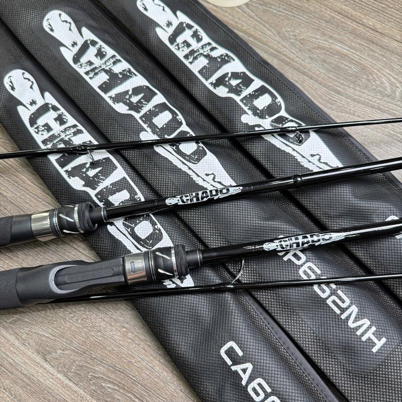 [ MỞ BÁN ] CẦN CÂU BLACK CHADO 1m98 2 KHÚC - ĐẦU BU FUJI Đi Câu Câu Cá Fishing Lure