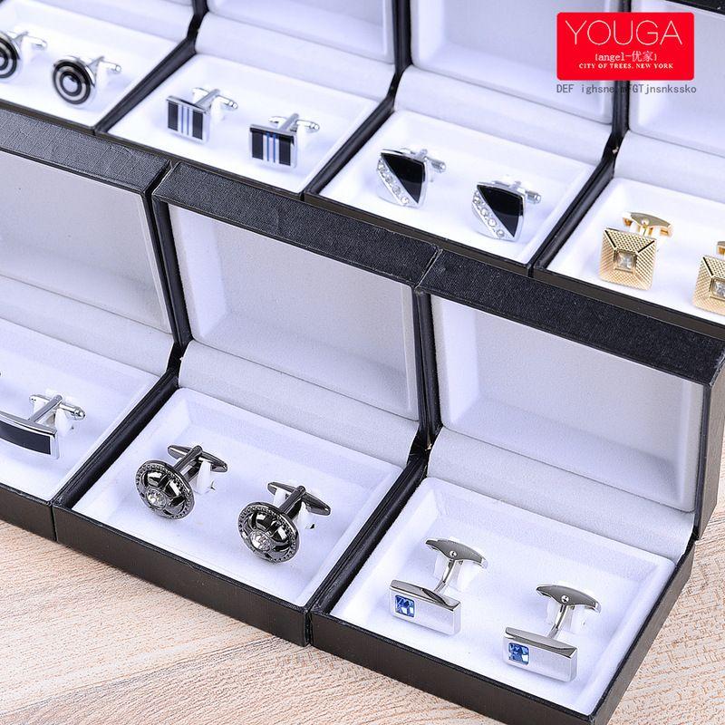Khuy Măng Sét, Youga, Thiết Kế Đơn Giản, Màu Bạc Sáng, Hàng Thật Của Nam Giới, Hàng Hóa, Phong Cách Pháp, Miễn Phí Vận Chuyển 1