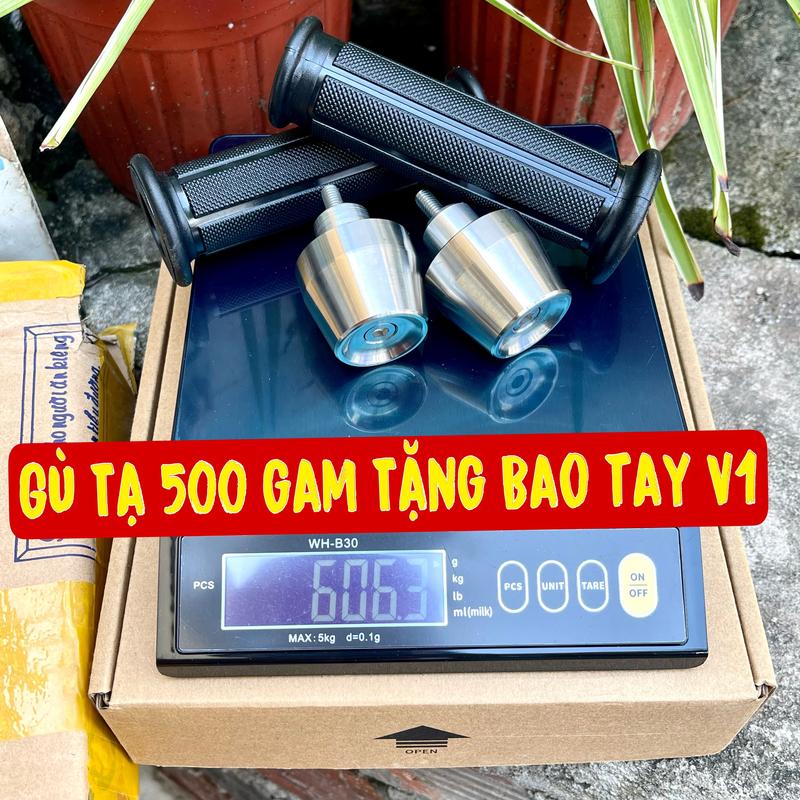 COMPO Cập Bao Tay Kèm Gù TẠ  INOX 304 Nặng 380gam (SONIC GHI CHÚ ĐỔI NHÔM) Phụ Kiện Phụ Tùng Phụ Kiện Phụ Tùng