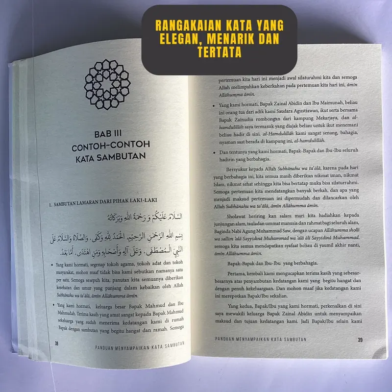 Buku Panduan Menyampaikan Kata Sambutan (ada contoh sambutan, mc dan doa acara) 5