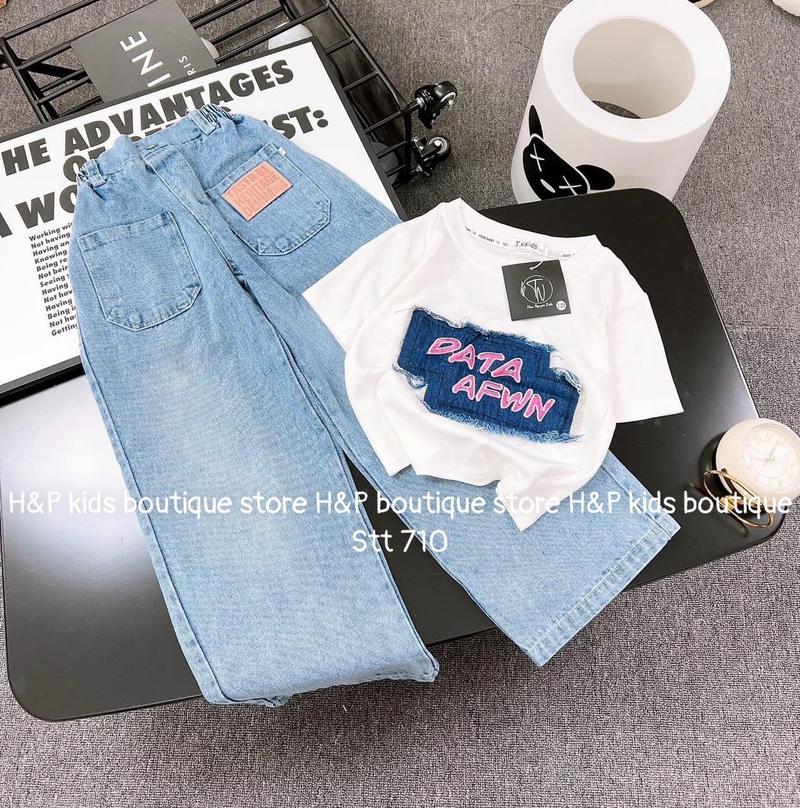 Product Introduction of Bộ quần Jeans kèm áo siêu xinh 10-52kg siêu đẹp 5