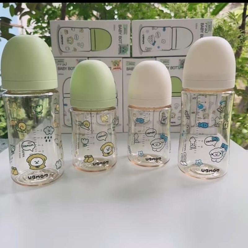 Bình sữa UBMOM mẫu Mới nhựa PPSU  dung tích 200ml/280ml cho bé Voi