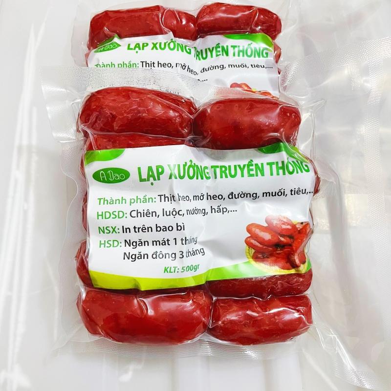 1KG Lạp Xưởng Truyền Thống Loại Sấy Dẻo 2 túi Heo