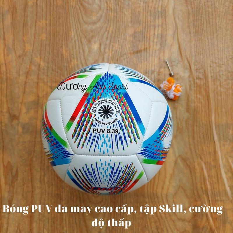 Bóng Đá Da May PUV WC 2022 Trẻ em (Tặng Kim Bơm Và Lưới) Nam Tròn 4