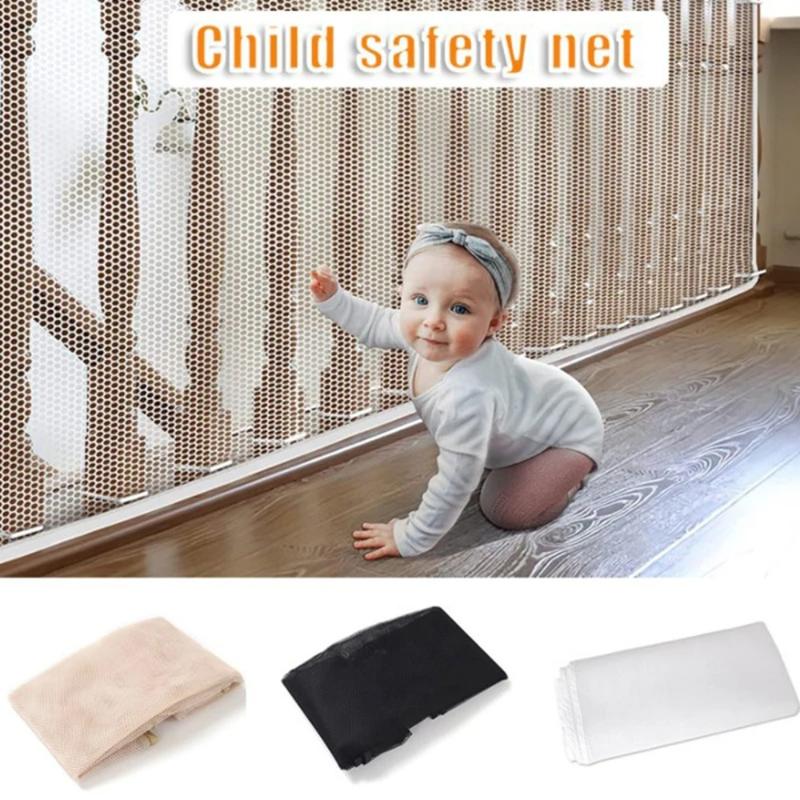 Home Balcony 2M/3M Children Safety Protective Net Durable Multipurpose Anti Fall Isolation Fence Fine Mesh Cat Pet Safe Fence Net for Balcony Stairs 0