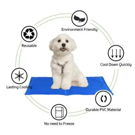 Thảm Làm Mát Cho Thú Cưng, Chó Mèo, Gel Đá, Không Thấm Nước, Tấm Lót Giường Ngủ Cho Chó, Thích Hợp Cho Lồng Chó, Mới Cho Năm 2025 4