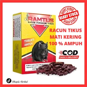 Racun Tikus Ampuh Mati Kering Tidak Berbau 50gr - Pembasmi Koloni Tikus / Mencit