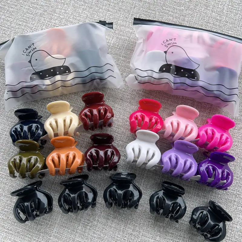 6pcs jedai bangkok / jepit rambut jedai bangkok / jepit rambut wanita 5cm / jedai glossy 5 cm KD - JD 9937