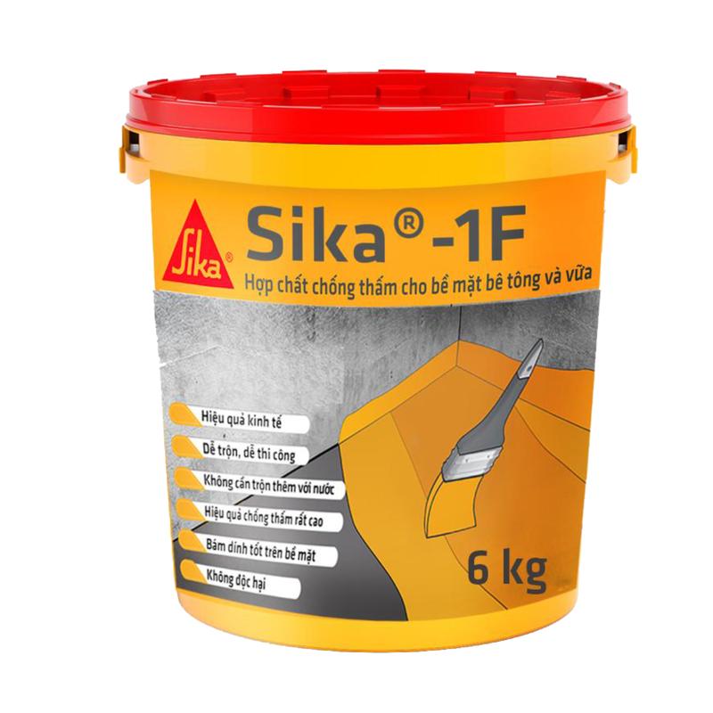 [Sika] Sika 1F – Chống thấm mái, sân thượng, nhà vệ sinh, seno – 6kg 0