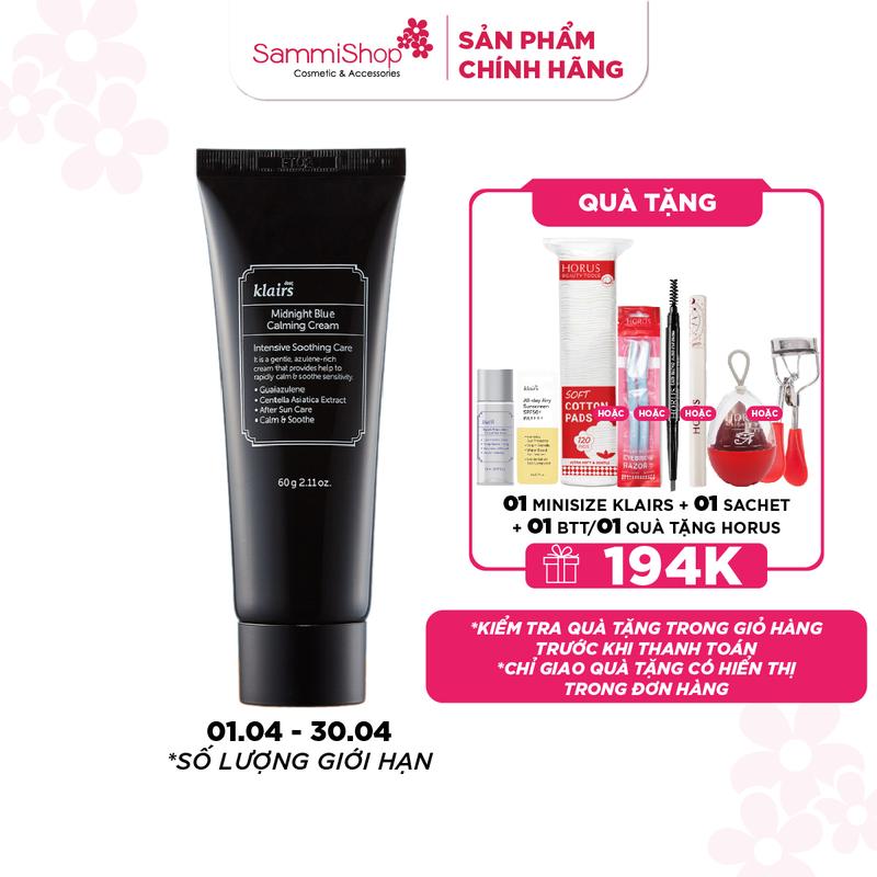 Klairs Kem dưỡng (Dưỡng Ẩm Da) Midnight Blue Calming Cream 60ml