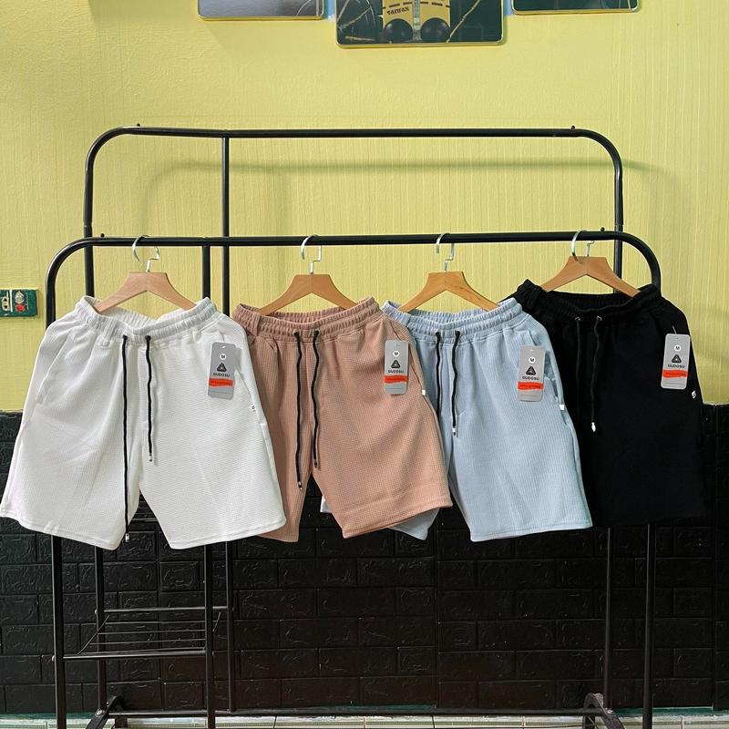 Quần short nam, Quần đùi nam cao cấp chất vải thun xốp - cotton co giãn, có túi khoá phía sau Menswear