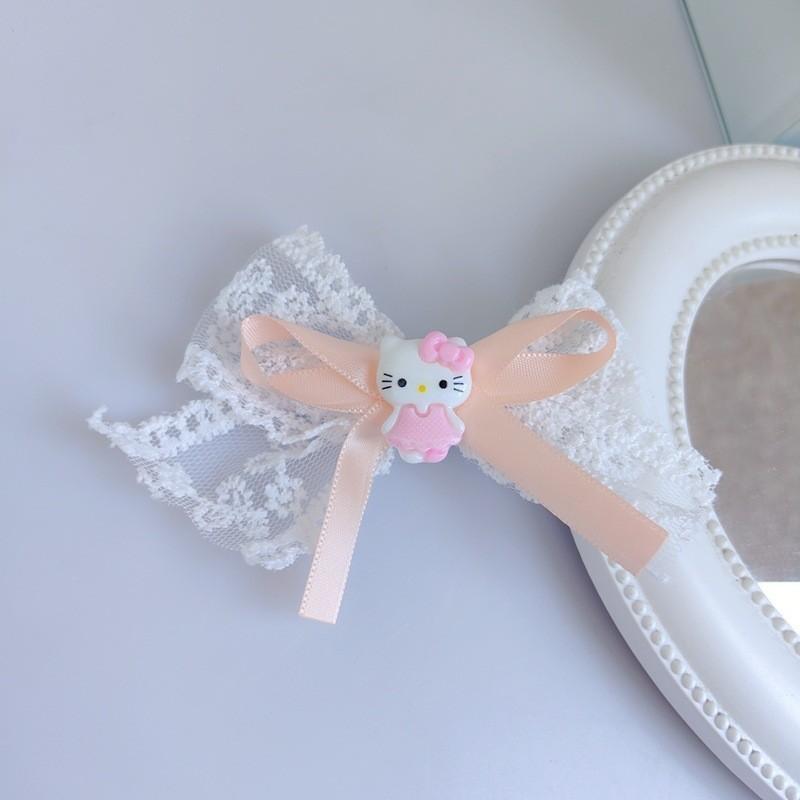 Product Introduction of Kẹp Tóc Bướm Ren, Dành Cho Bé Gái, Đồ Trang Sức Đầu Ngọt Ngào Kẹp Tóc Sanrio, Buộc Tóc Đuôi Ngựa Đôi, Đồ Trang Trí Tóc Voi Cua 6
