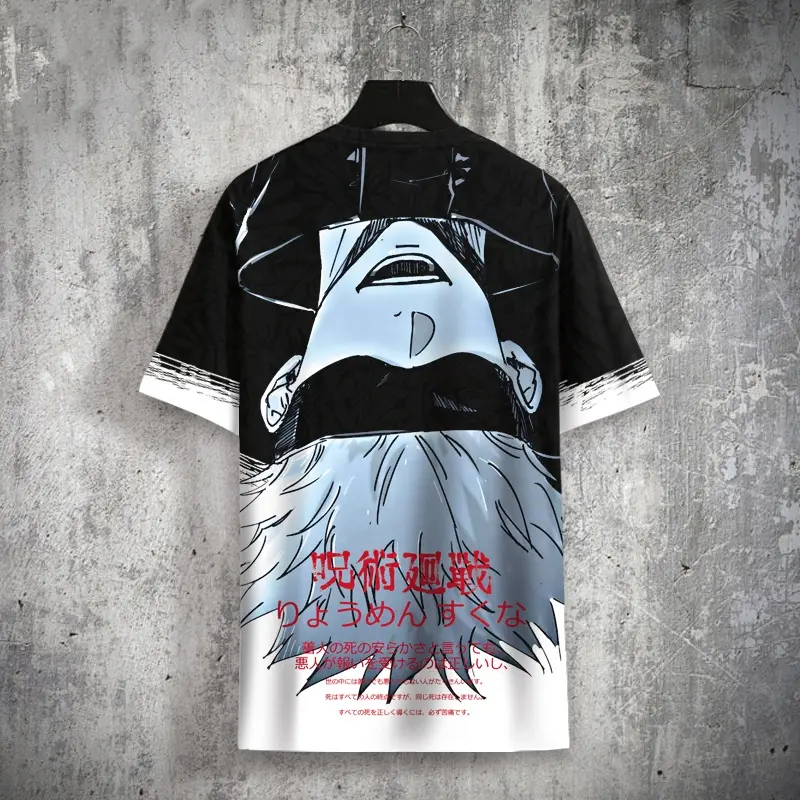 Áo Phông Anime, Thiết Kế Manga Jujutsu Kaisen Mới, Áo Ngắn Tay, Unisex, Cosplay Gojo Satoru Yuji, Áo Sơ Mi 3D Thời Trang, Thường Ngày, Ngoại Cỡ, Năm 2025 6
