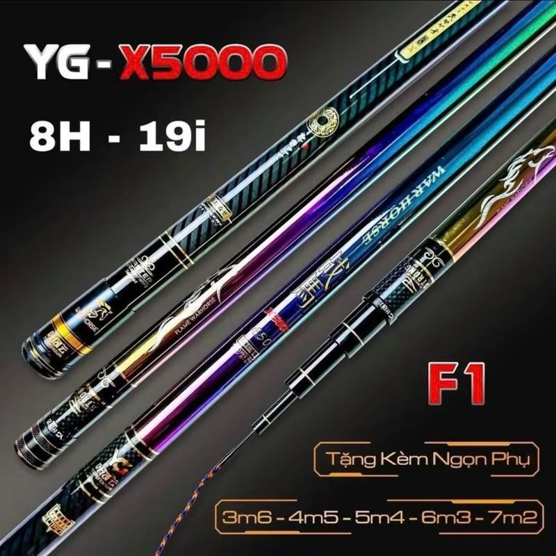 Sale Cần Câu Tay YG - X5000 8H-19i Tặng Kèm Ngọn Trục Thẻo Phao