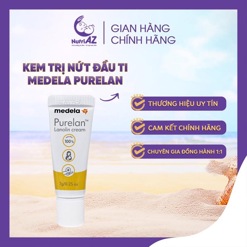KEM TRỊ NỨT ĐẦU TI MEDELA PURELAN. HỖ TRỢ MẸ BỊ TI KHÔ, TI NỨT NẺ KHI ĐANG MANG THAI VÀ CHO CON BÚ Trị Rạn