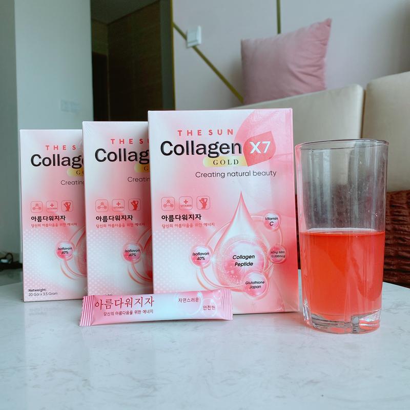COLLAGEN X7 GOLD DƯỠNG DA CĂNG BÓNG, MỀM MỊN, MỜ NÁM, TÀN NHANG