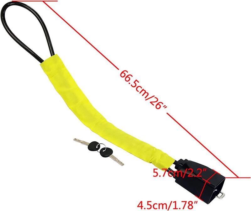 Product Introduction of Motor Steering Wheel Lock Steel Cable Rope Lock Bold Car Anti-Theft Safety Belt Card Shackle Universal Car Lock 11