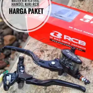 Master rem RCB Handle Kiri Kopling Rem E2 Universal Semua Motor Matic Bebek Moge Vario Ninja R RR Beat Mio Fino Satria Fu Sonic Scoopy Aerox Lexy CBR150R R15 R25 Tiger Mega Pro Xaber Vixion Genio Spacy Jupiter Mx King Supra Fit X-rider KLX Oval